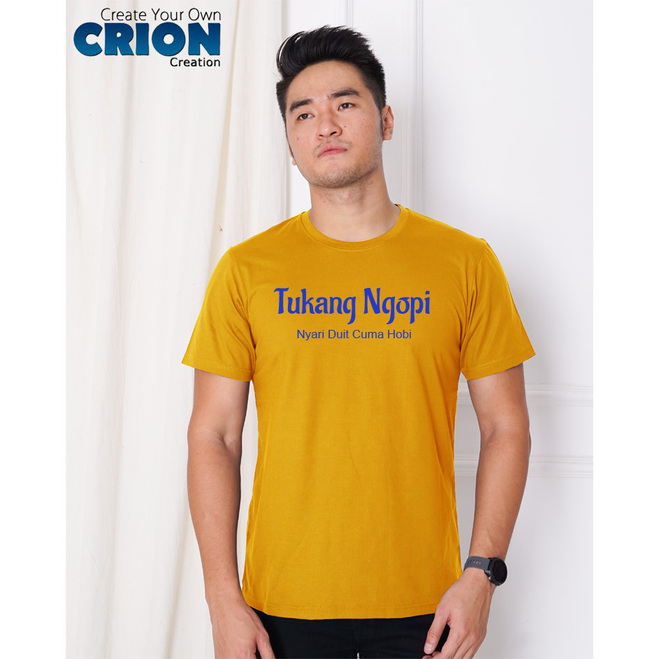 Kaos Hobi - Tukang Ngopi Nyari Duit Cuman Hobi - By Crion