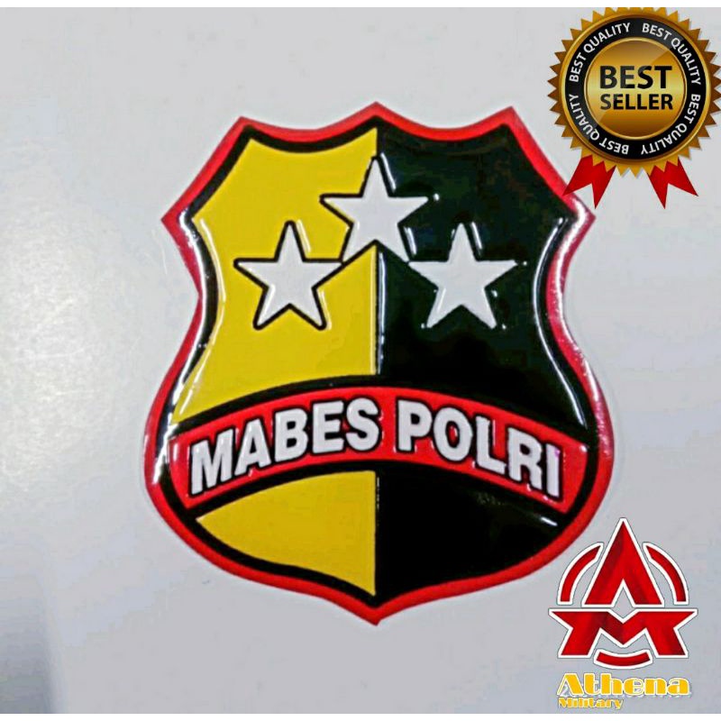 Stiker Embos Mabes Polri | Stiker Mabes polri | Stiker mabes polri timbul |Stiker kaca |Stiker motor