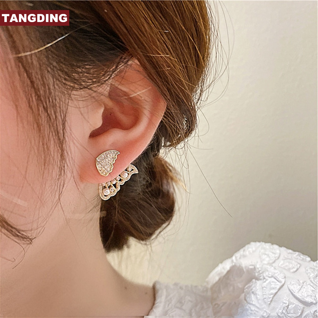 【COD Tangding】【COD Tangding】Anting Tusuk Model Kupu-Kupu Gaya Korea Untuk Wanita