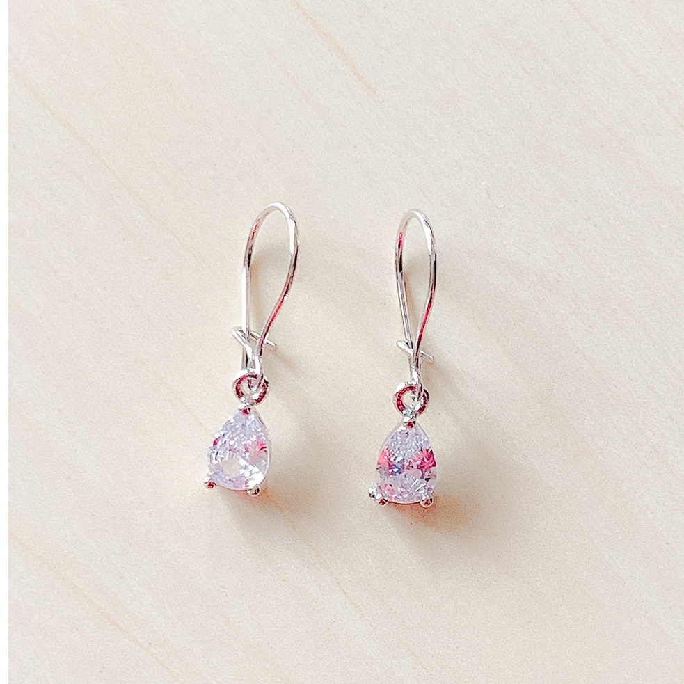 Anting Wanita Model Cubic Kristal Zirconia Silver-2