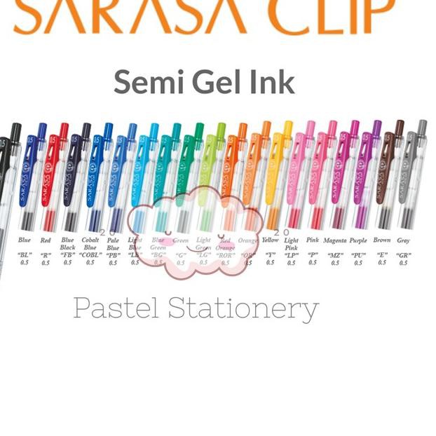 

Flash Sale!! (ata-288) Pulpen Gel Warna Sarasa Clip Zebra 0.5mm - Bolpen Gel Pen Color 0,5 mm