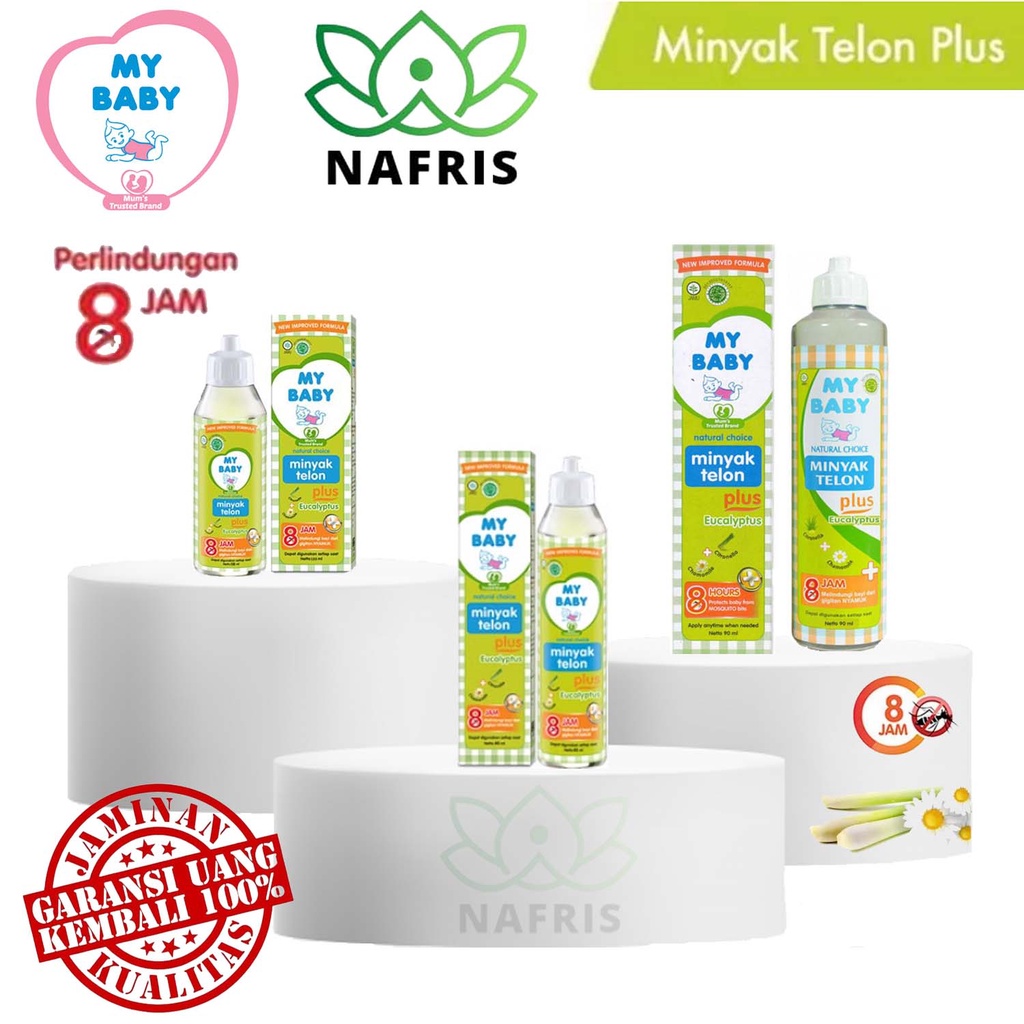 ♥️Nafris♥️My Baby Minyak telon Eucalyptus &amp; Lavender 60ml|90ml|150ml|Mybaby Eucaliptus|Mybaby Lavender