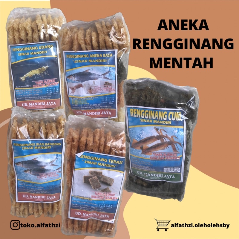 

✨Oleh-Oleh Surabaya✨ Aneka Rengginang Bandeng Mentah 450gr