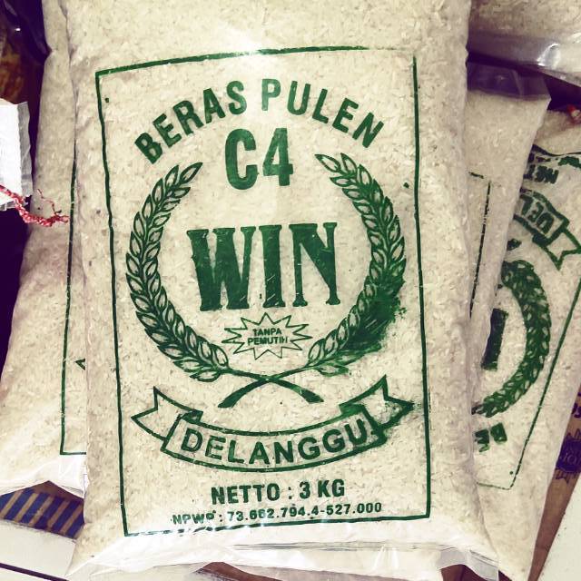 

beras c4+mentik wangi delanggu klaten 3kg