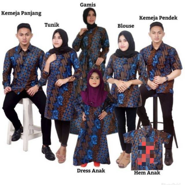 Couple SENO PARANG BIRU ORI batik garansi harga termurah ready stok