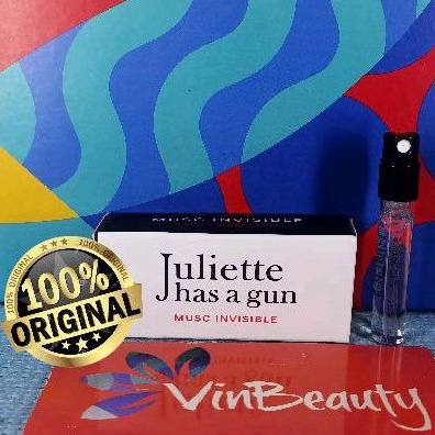 Vial Parfum OriginaL Juliette has a gun Musc Invisible EDP 1.7 ml