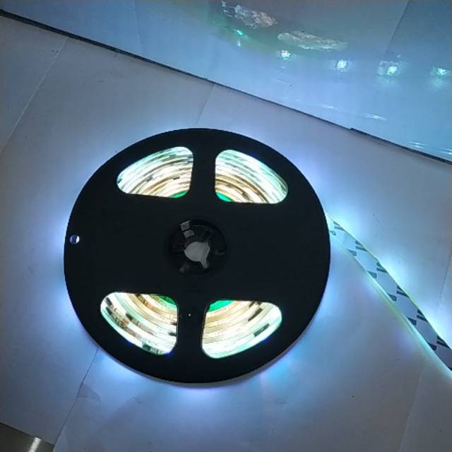 Lampu LED strip 5050 panjang 5m meter Lampu running AC/dc adaptor outdoor/indoor
