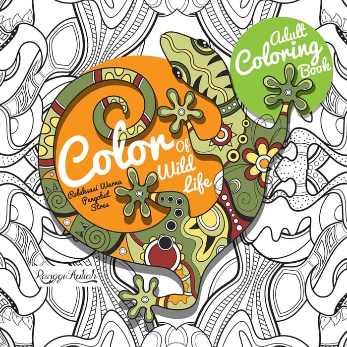 Download Adult Coloring Book Color Of Wild Life Shopee Indonesia