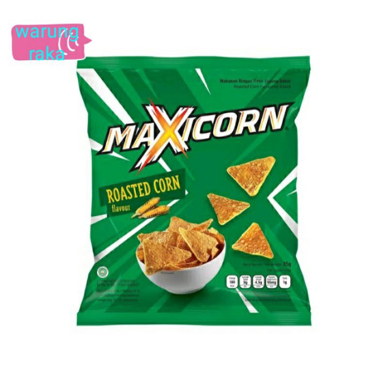 

maXicorn roasted corn, 1 renceng (10pcsX25gram)