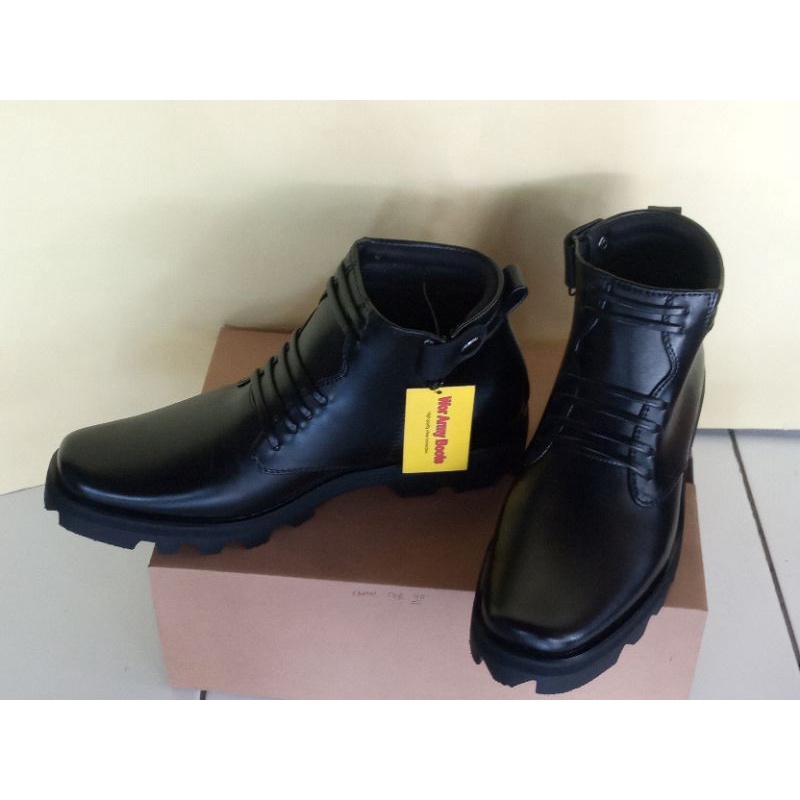 Sepatu PDH Dinas Terbaru PDH Radial Kulit Sapi dob  size 39 sampai 47 by Wor Army Boots