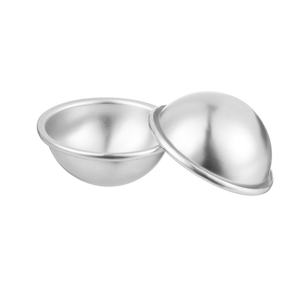 Solighter 2PCS Salt Ball Mold Bakeware Aluminium Alloy Aksesoris Kamar Mandi Cetakan Kue