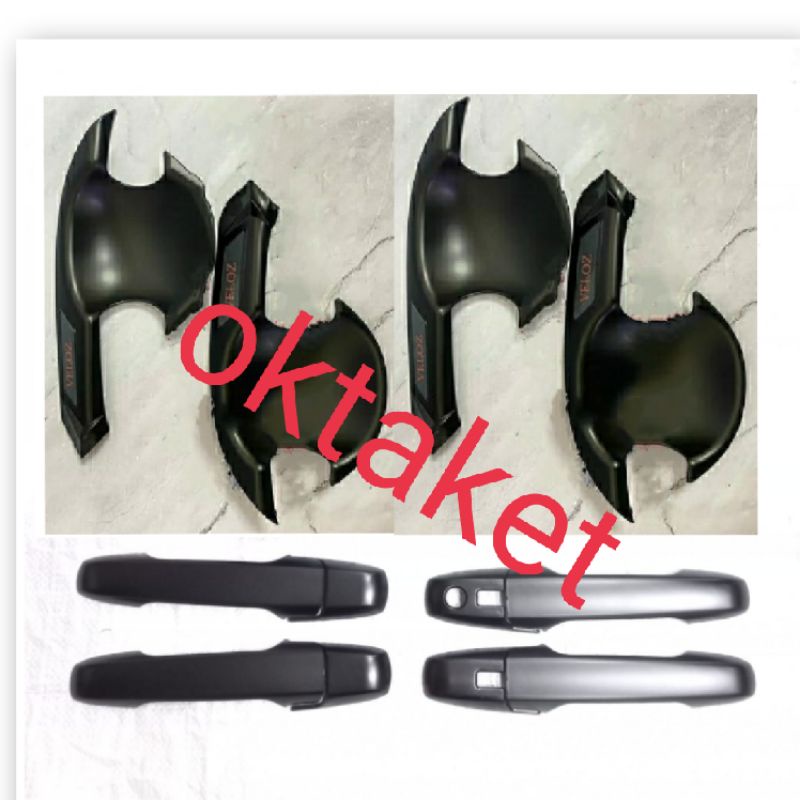 paket outer handle New Veloz 2021 2022 sporty hitam chrome