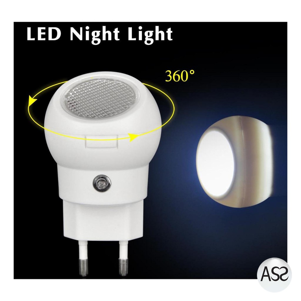 ASS Shop - TaffLED Lampu Tidur LED Sensor Cahaya Rotasi 360 Derajat - LXX3148