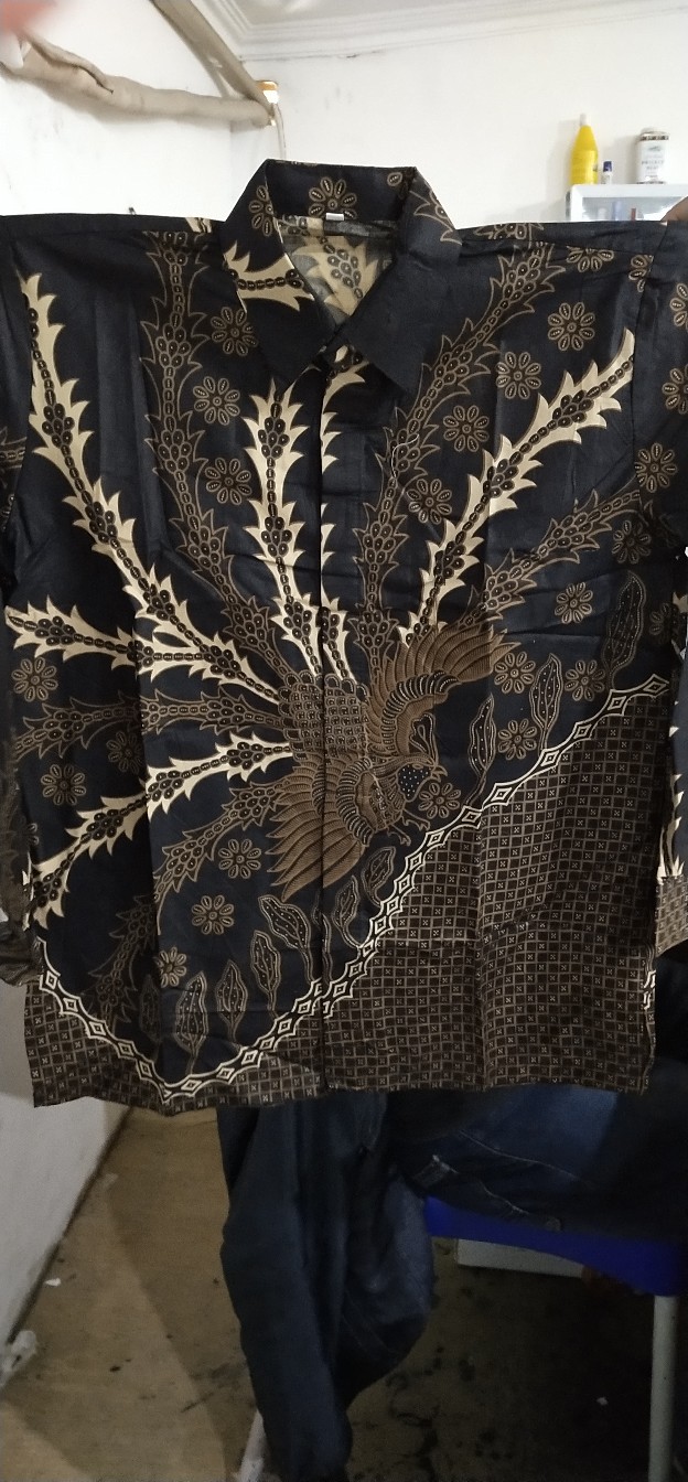 Baju Batik Pria Slimfit Big Size M L Xl Xxl Atasan Kemeja Batik Lengan Panjang Original