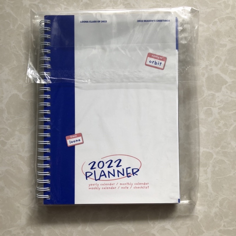 loona sg22 seasons greeting 2022 planner
