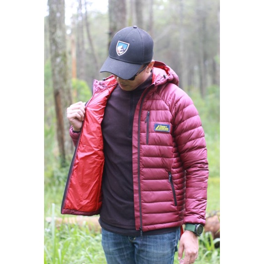 JAKET GUNUNG JOINT ADVENTURE NYRON PRO GOOSE DOWN JACKETS red plum