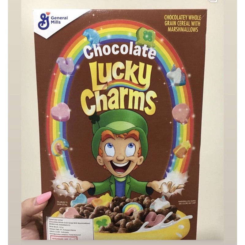 General Mills Chocolate Lucky Charms Cereal 311gr Cereal Import with Marshmallow Sereal Import