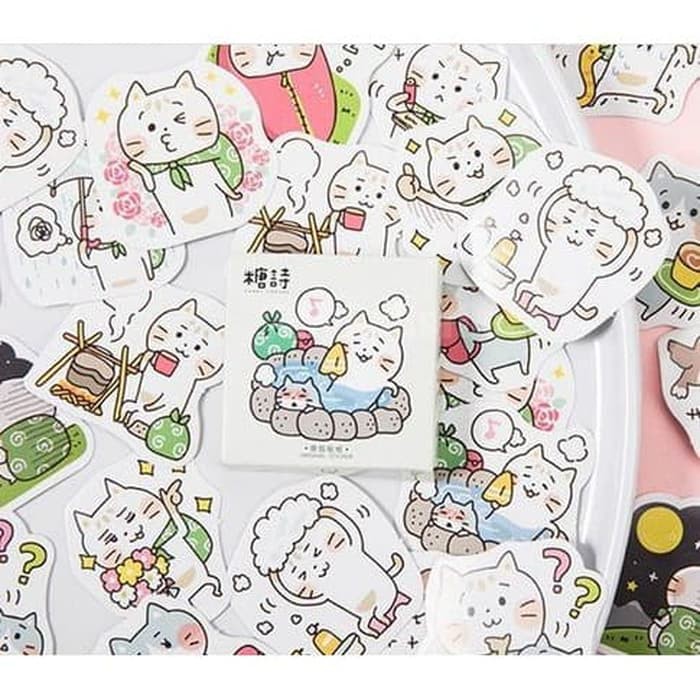 Label Sticker - Kitty Daily Life (45pcs)