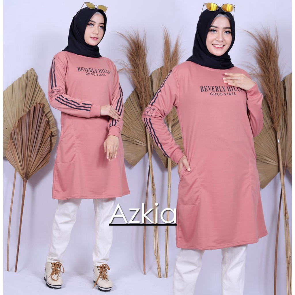 tunik wanita kaos babyterry