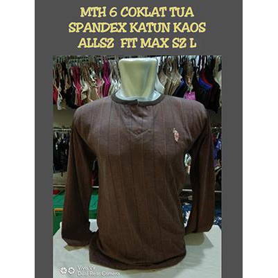 KAOS MTH 6 COKLAT TUA
