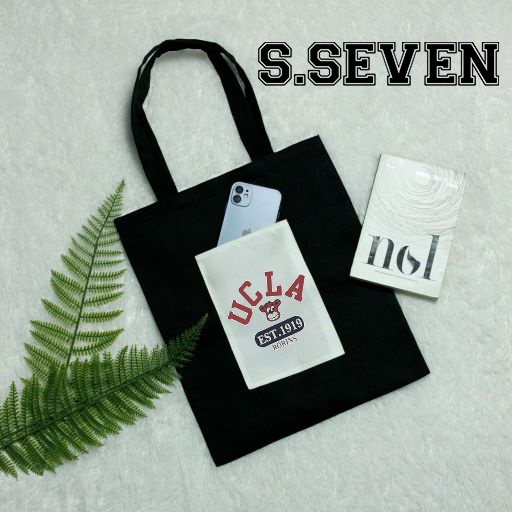 TOTE BAG KANVAS / TOTE BAG HITAM / TOTE BAG LOGO