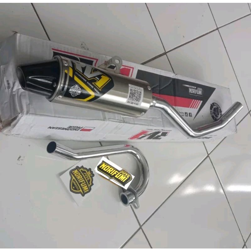 KNALPOT NORIFUMI SHORTY RV1 KLX DTRACKER 150 ORIGINAL