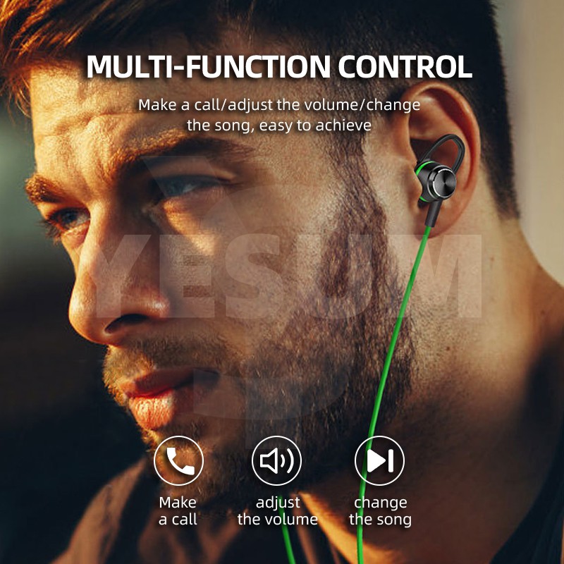 PUBG 3.5mm Earfon Earphone Gaming with Mic In Ear Bass Stereo Noise Cancelling Headset Gaming Sport CS Go PS4