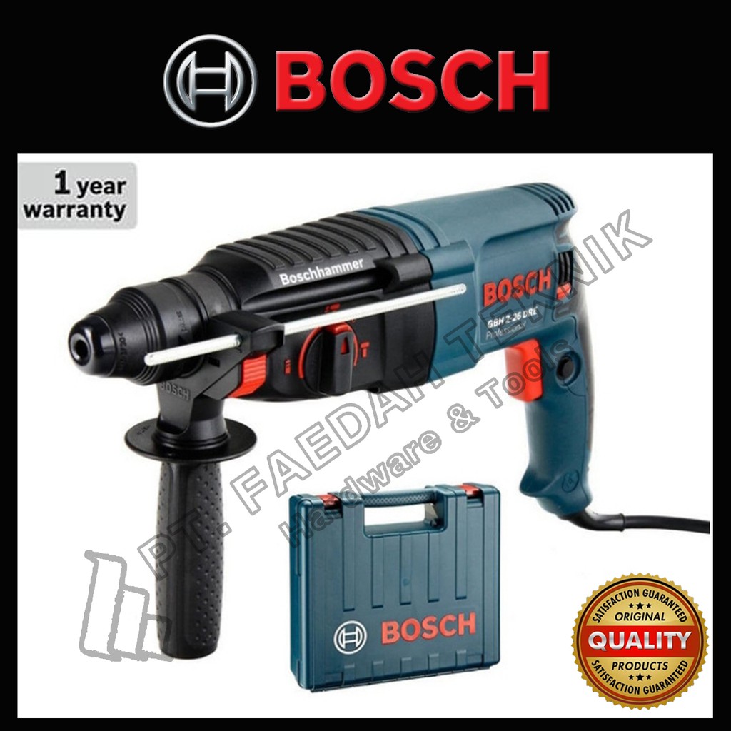 BOSCH Bor Beton GBH 2-26 DRE Hammer Rotary GBH2-26 DRE 800 WATT 3Drill