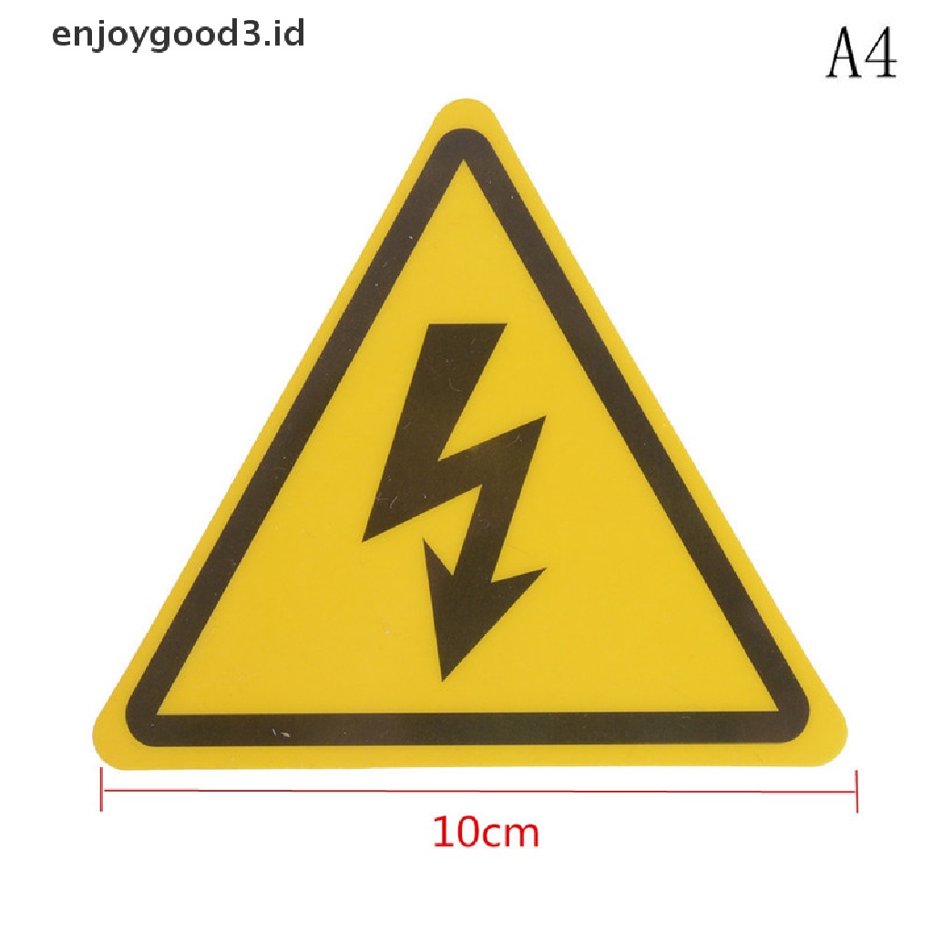 2pcs Label Peringatan Tegangan Tinggi