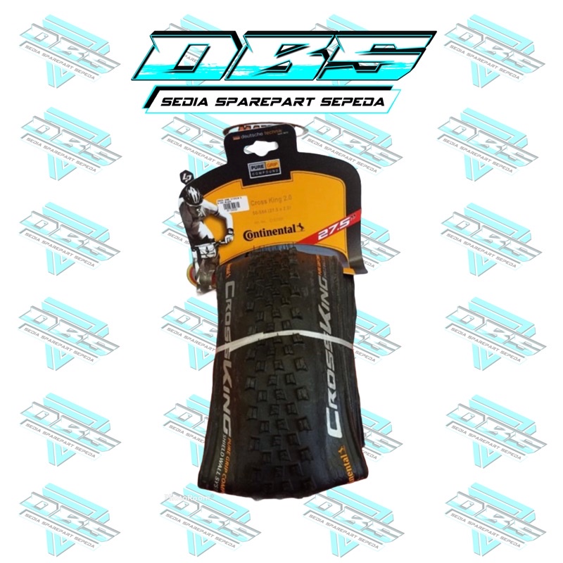 BAN LUAR CONTINENTAL CROSS KING 27.5X2.0 BLACK MTB 27.5 TIRE