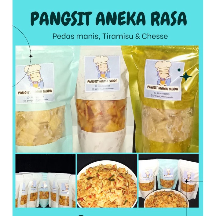 

KRIPIK PANGSIT RASA TIRAMISU, KEJU, PEDAS MANIS 100gr