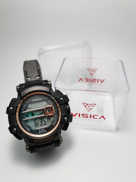 Jam Tangan VISICA kode 642 Tali Rubber Diameter 5 cm