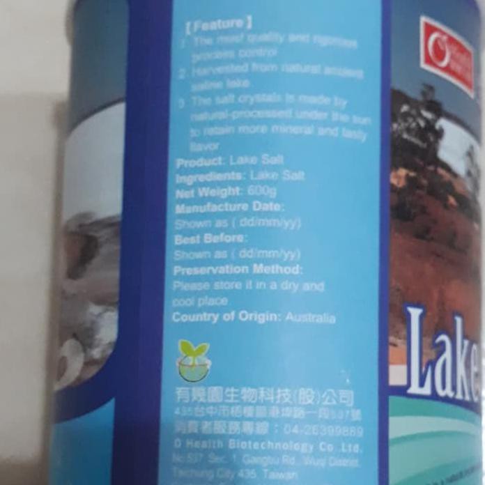 

Mas.Lynda - Garam Danau Impor Ohealth O Health Lake Salt 600G