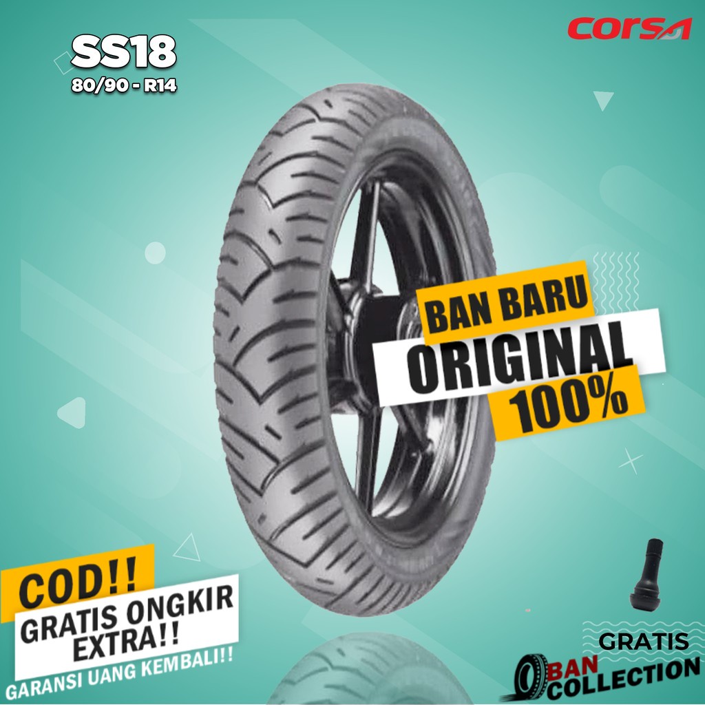 Ban Motor Matic // CORSA SS18 80/90 Ring 14 Tubeless ban motor matic tubles ring 14 ban motor beat v
