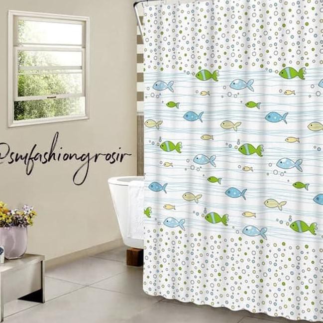   9AL Tirai  Gorden Jendela  Shower Curtain Kamar Mandi 