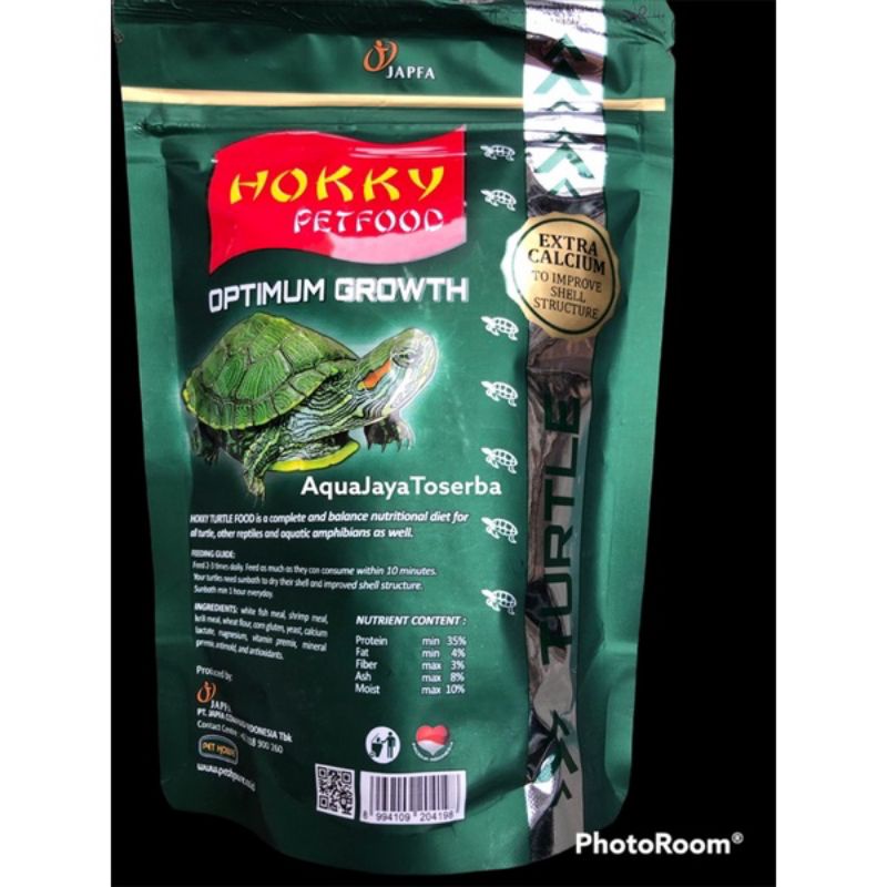 makanan kura kura / pakan kura-kura hokky turtle kemasan 100 gr