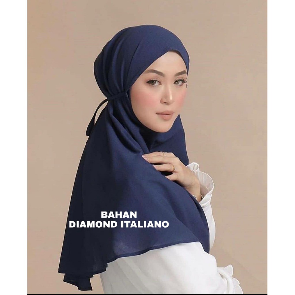 ( 1KG MUAT 15 PCS ) SAKENA BERGO DIAMOND ITALIANO NON PET HIJAB JILBAB KHIMAR MARYAM BERGO KERUDUNG