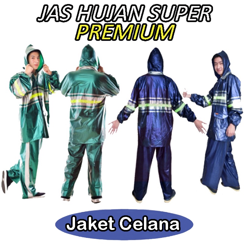 Jas Hujan Pria Wanita Dewasa Jas Hujan Stelan Jaket Celana Raincoat Mantel Hujan Murah Jas Hujan Setelan Baju Celana 2in1- Raincoat Mantel Hujan Jas Hujan Anti Rembes / Anti Robek Terbaru Jas Hujan Berkendara Motor