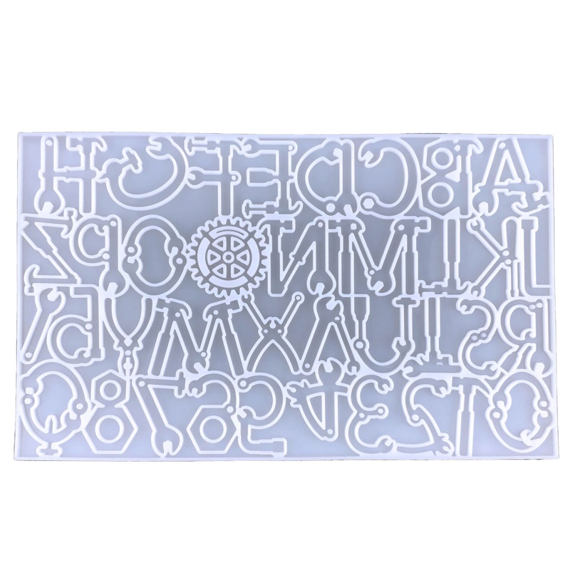 Siy Cetakan Resin Epoksi Bentuk Huruf Dengan Lubang Gantungan Kunci