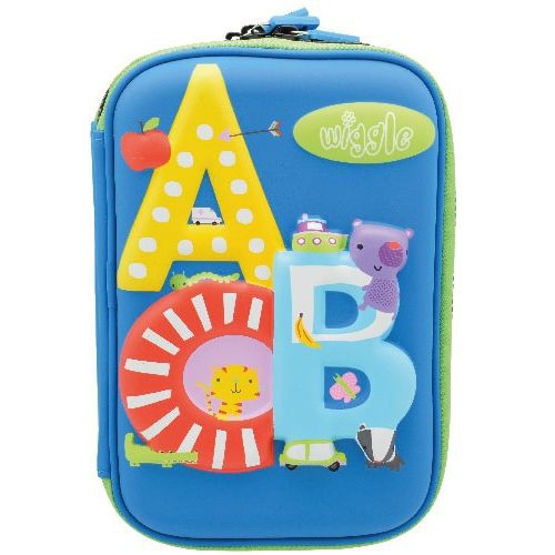 

Tempat Pencil/Hard Case/Double Zipper wiggle Blue 2