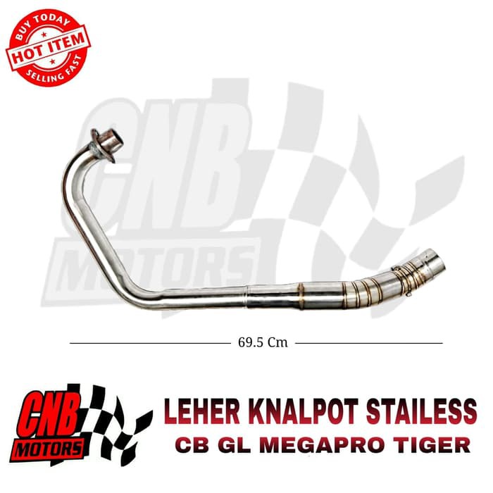Leher Knalpot CB GL Megapro Tiger Stainless