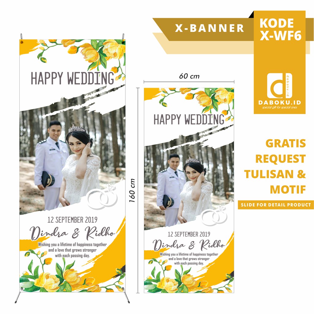 Hadiah Nikah X Banner Custom Shabbychic Wf Shopee Indonesia