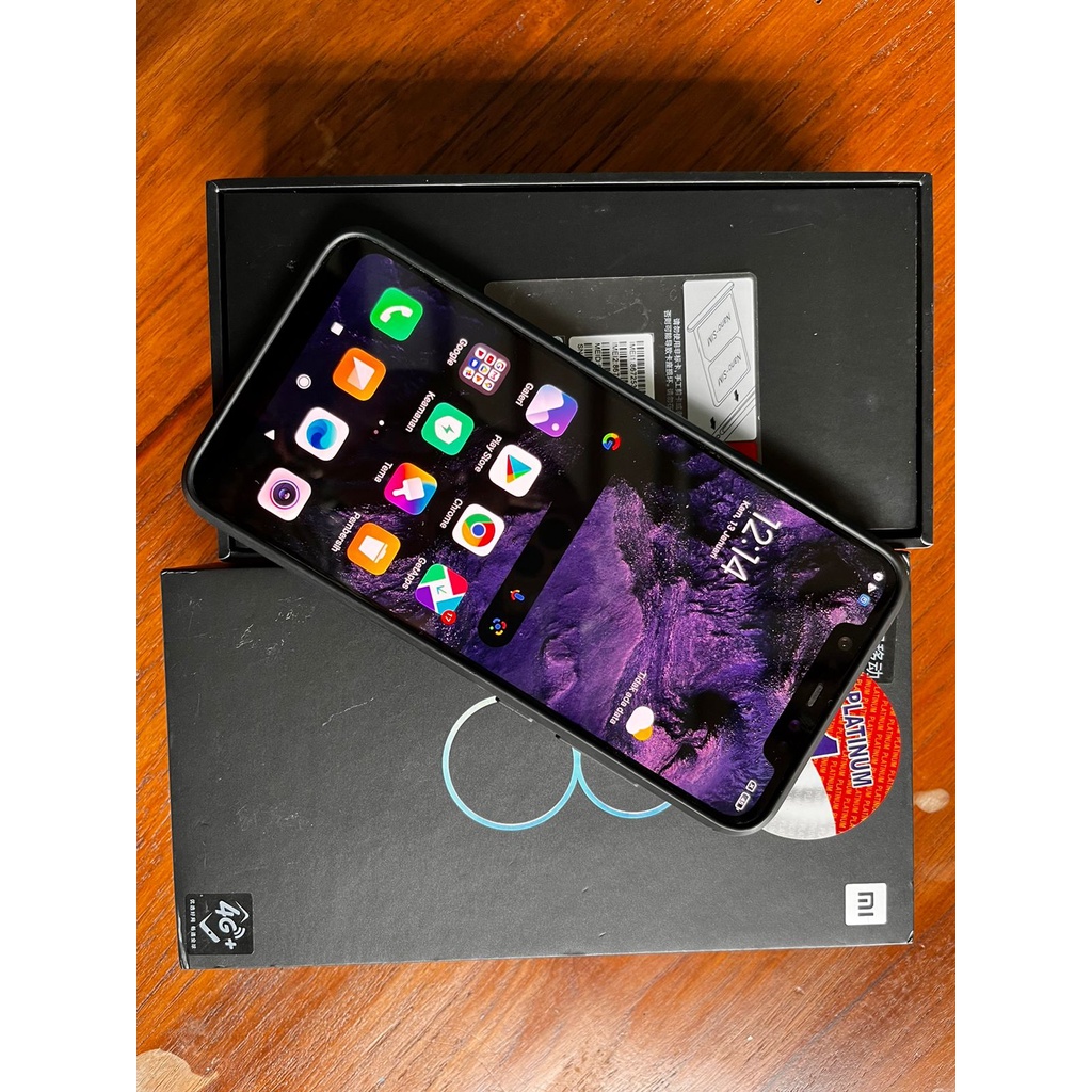 Jual Xiaomi Mi8, Ram 6/128gb, Biru - Bekas (mulus)