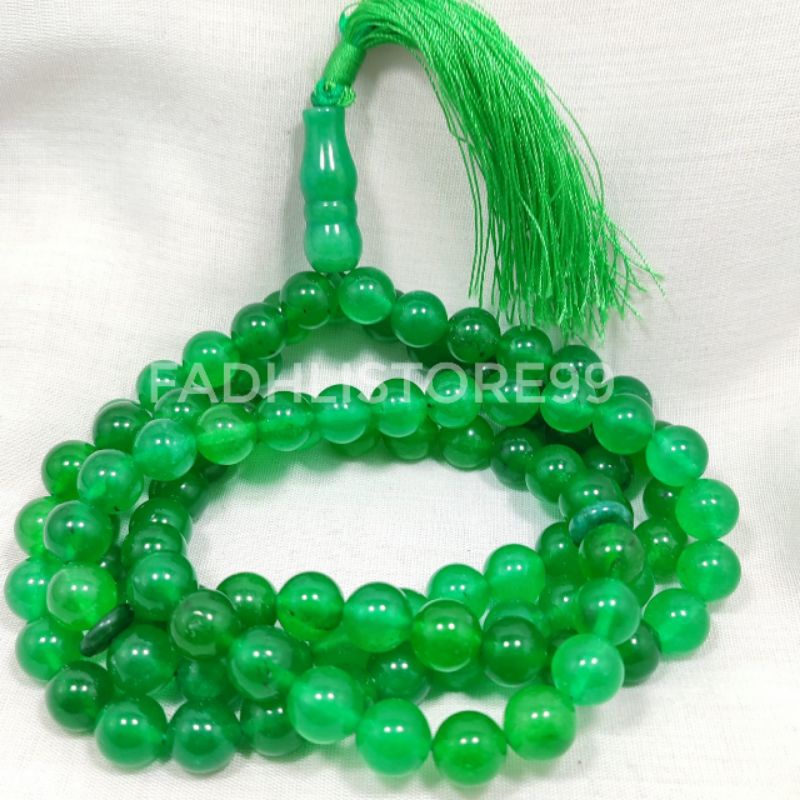 ASLI NATURAL TASBIH BATU IJO GARUT ISI 99 BUTIR