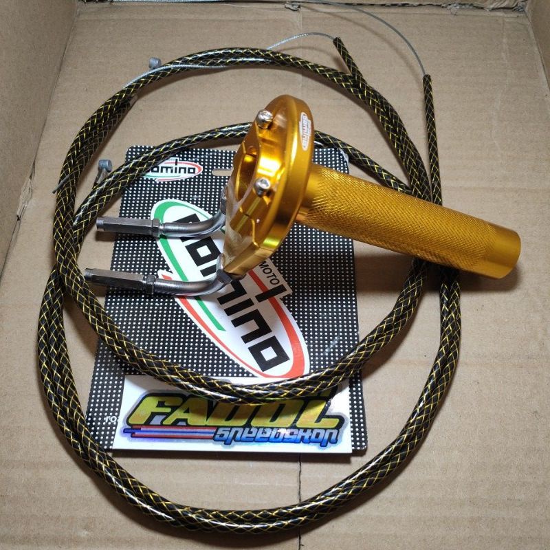 Paket Gas Spontan 2 Kabel Model KTC Njengat Ngaceng Model Ke Atas Matic Beat Scoopy Genio Vario125 V