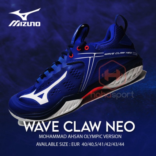 Promo Sepatu Badminton Mizuno WAVE CLAW NEO - 40 Limited