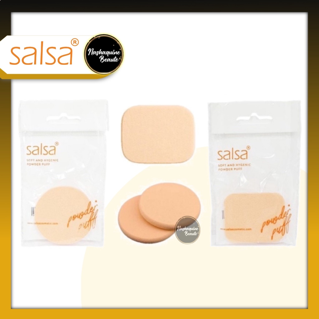 SALSA Sponge Bedak Bulat &amp; Persegi | Spons tepuk bedak spon