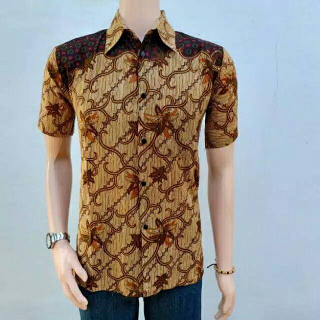 Kemeja hem batik pria seragam kantor seno batik