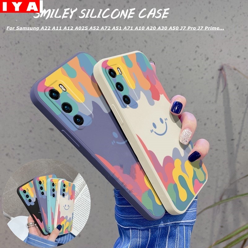 Soft Case Motif Smiley Face Untuk Samsung Galaxy A53 A33 A13 A73 A03 A03S A22 4G A12 A02s M02s A11 A51 A10 A10s A20S A20 A30 A30s J7 Prime