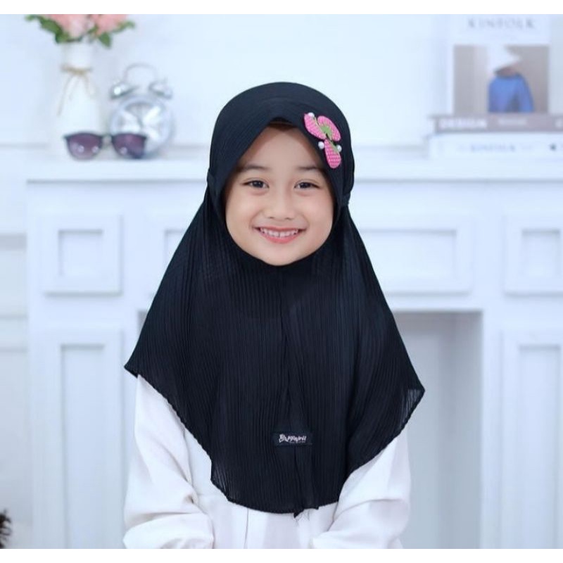 Jilbab plisket anak maryam 3-6thn